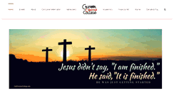 Desktop Screenshot of calchristiancollege.edu